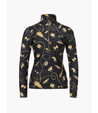 Goldbergh Goldbergh Gold Farfalle Ski Pully La Pasta Dorata Black