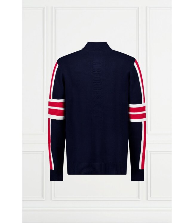 Airforce Sport Airforce Sport Men Ski Cooper Knit Trui Blue