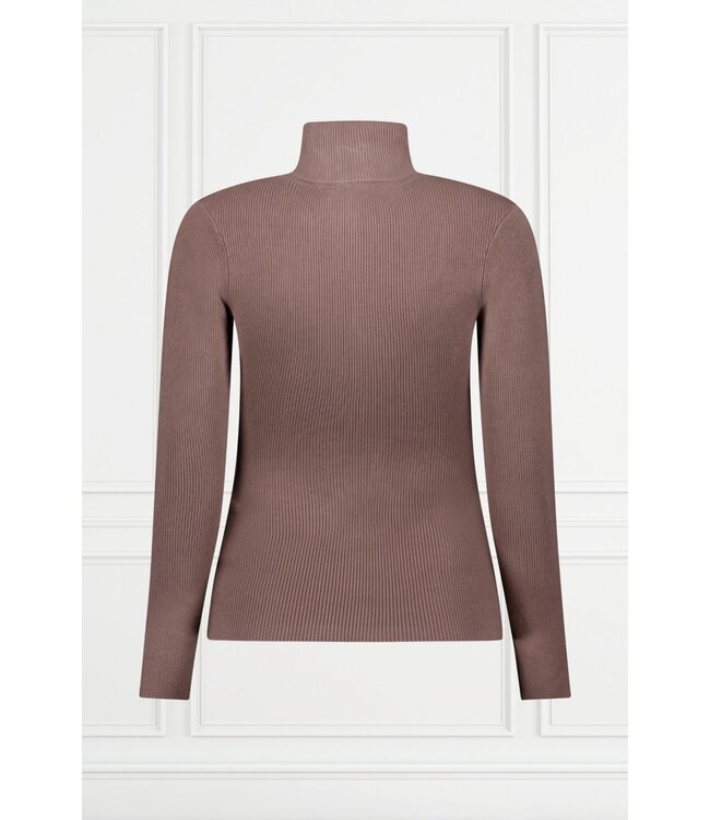 Airforce Sport Airforce Ruby Ribbed Lady Ski Pully Deep Taupe/White