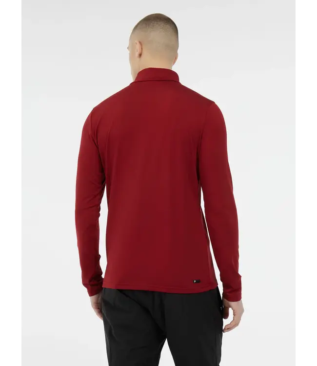 Protest Heren Rewill 1/4 Zip Pully Velvet Red