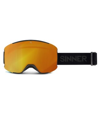 Sinner Sinner Snowflake Ski Goggle Matt Black Cat. S3+S1