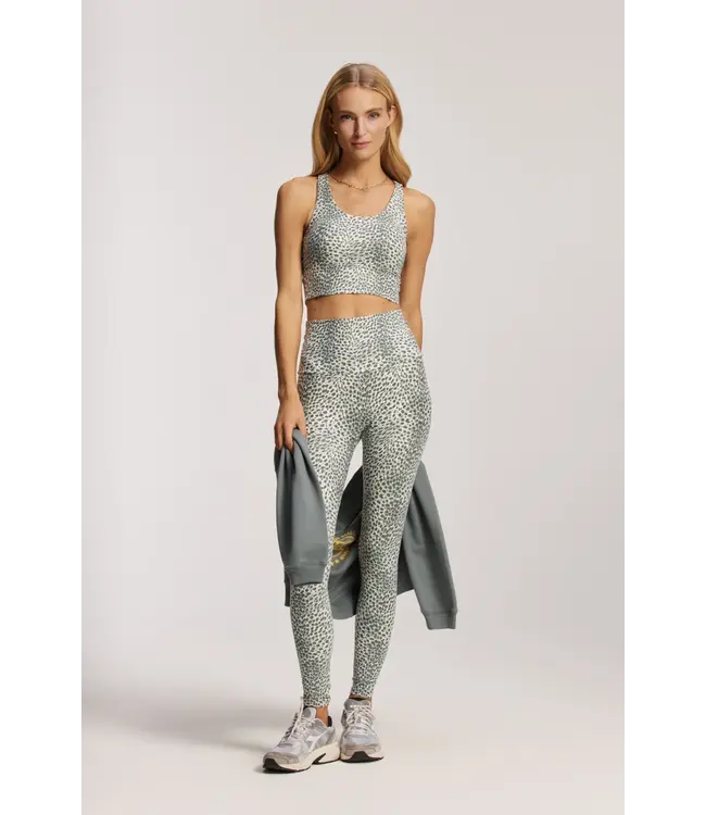 Deblon Deblon Classic Leggings High Waistband Cheetah Sage