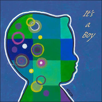 Art Revisited kunstkaart Hope - it's a boy