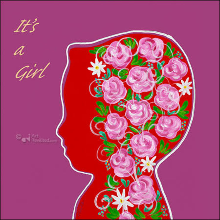 Art Revisited kunstkaart Hope - it's a girl