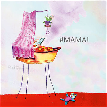 Art Revisited kunstkaart Marius van Dokkum - mama!