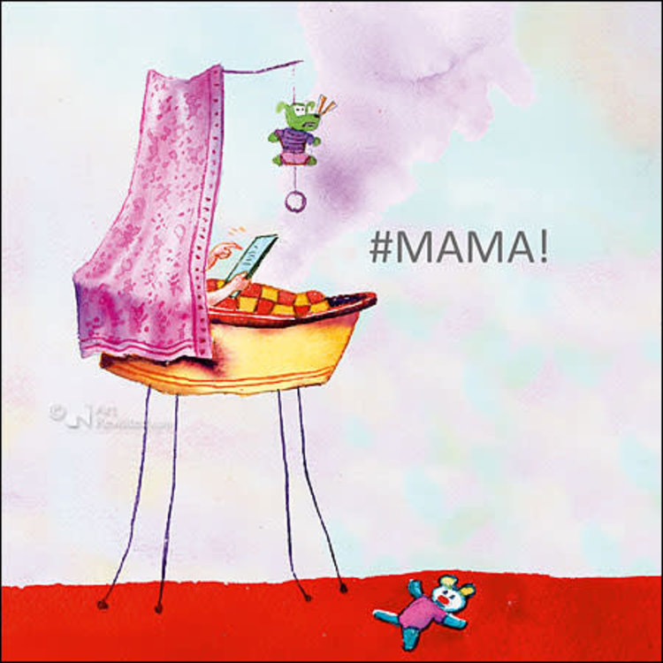 Art Revisited kunstkaart Marius van Dokkum - mama!