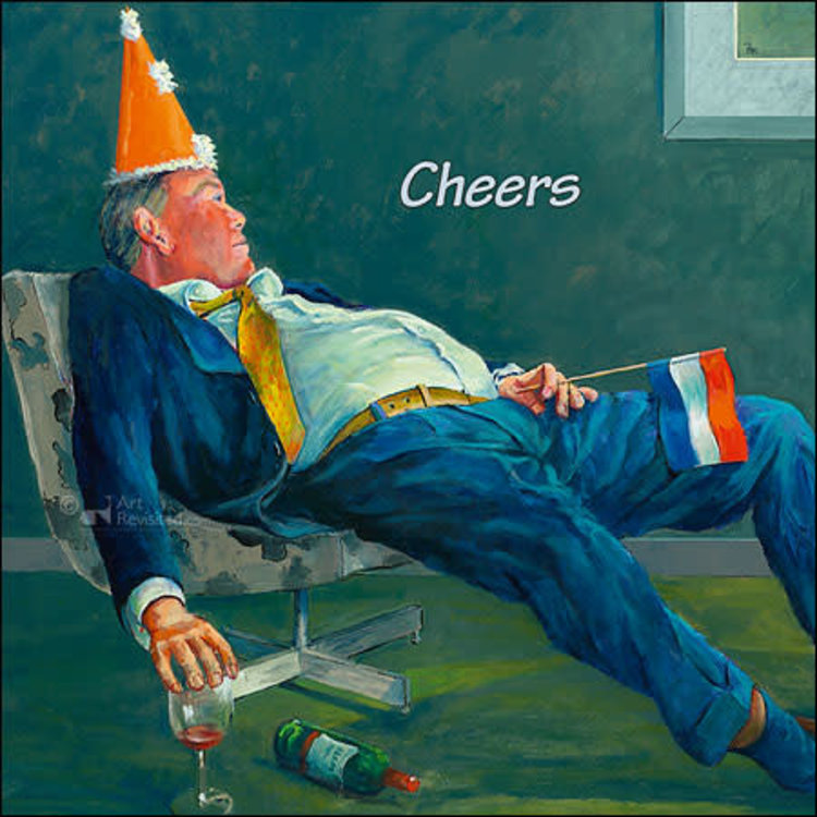 Art Revisited kunstkaart Theo Onnes - cheers