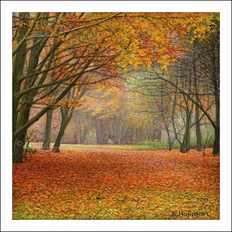 Art Revisited kunstkaart Aad Hofman - herfstbos