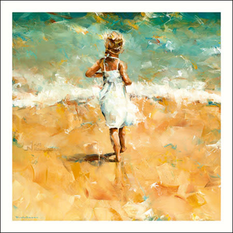 Art Revisited kunstkaart Dorus Brekelmans - witte jurk