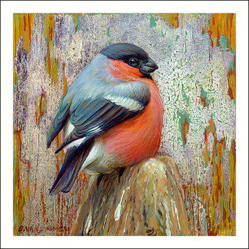 Art Revisited kunstkaart Erik van Ommen - Goudvink