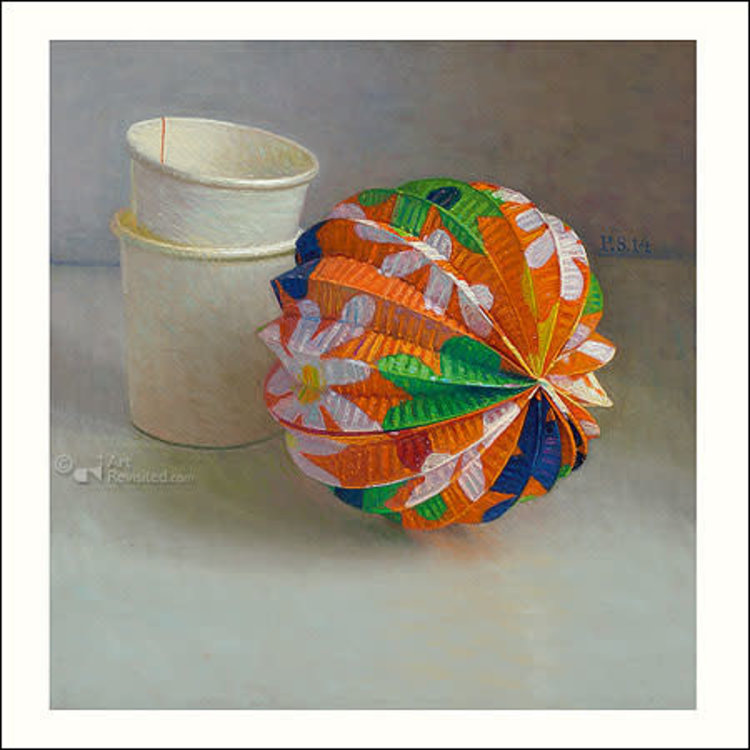 Art Revisited kunstkaart Piet Sebens - lampion