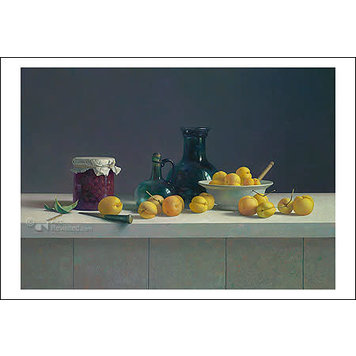 Art Revisited Henk Helmantel - stilleven met abrikozen weckfles