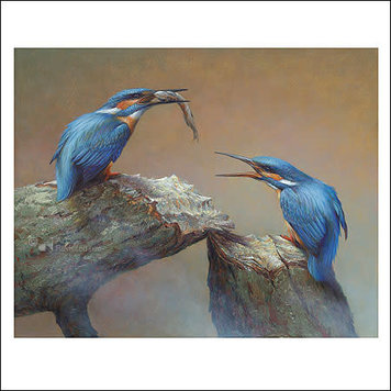 Art Revisited Erik van Ommen - ijsvogels