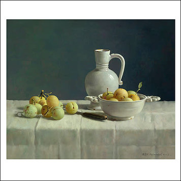 Art Revisited Henk Helmantel - Delfts wit met pruimen