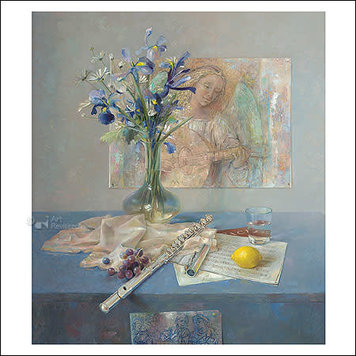 Art Revisited kunstkaart Rein Pol - stilleven met fluit