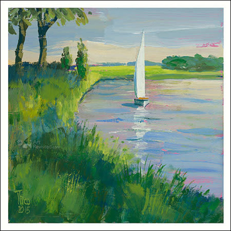 Art Revisited kunstkaart Theo Onnes - Reitdiep