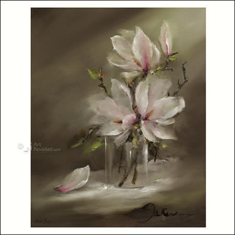 Art Revisited kunstkaart Jan van der Kooi - magnolia