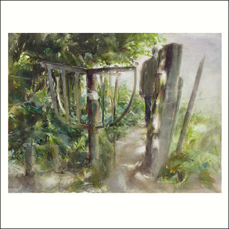 Art Revisited kunstkaart Dorry van de Winkel - de bosrand