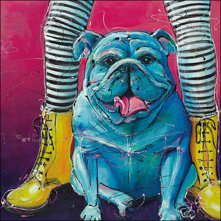 Art Revisited kunstkaart Angelique van Dalfsen - yellow