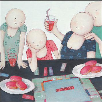 Art Revisited kunstkaart Sanne Kuiper - games and cakes