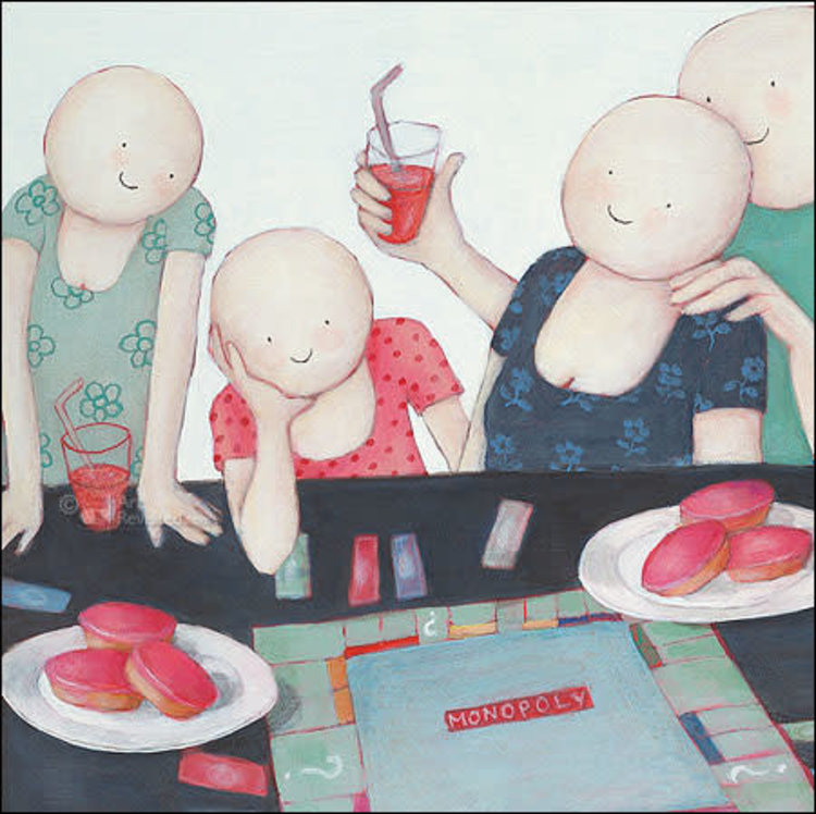 Art Revisited kunstkaart Sanne Kuiper - games and cakes