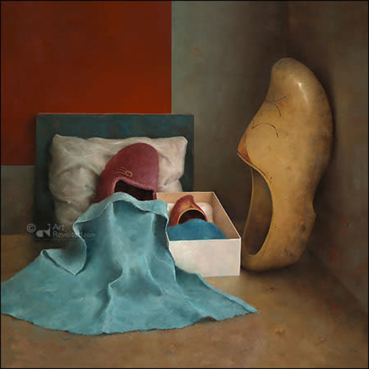 Art Revisited kunstkaart Marius van Dokkum - warm nest