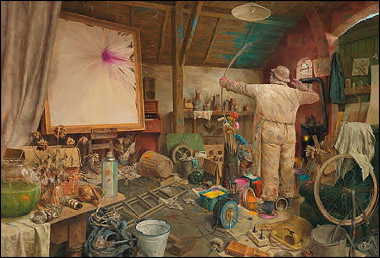 Art Revisited kunstkaart Marius van Dokkum - de volgende keer beter
