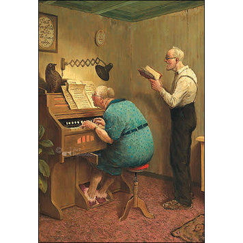 Art Revisited kunstkaart Marius van Dokkum - zoals de ouden zongen