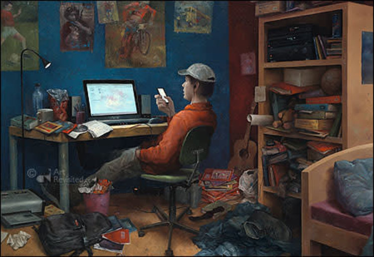 Art Revisited kunstkaart Marius van Dokkum - eerst het belangrijkste