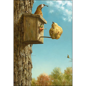 Art Revisited kunstkaart Marius van Dokkum - oppas opa en oma
