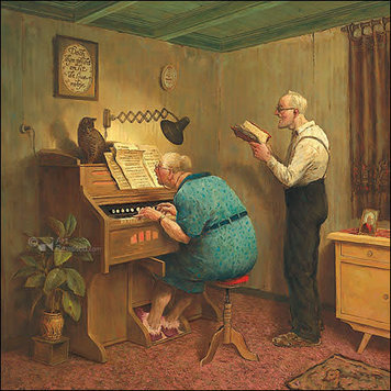 Art Revisited kunstkaart Marius van Dokkum - zoals de ouden zongen