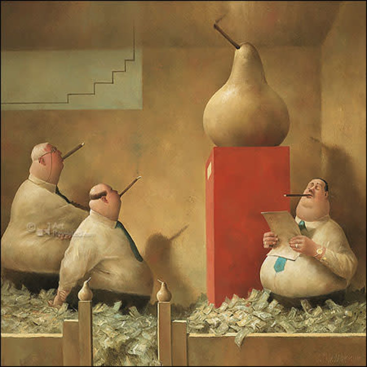 Art Revisited kunstkaart Marius van Dokkum - gouden peren