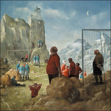 Art Revisited kunstkaart Marius van Dokkum - topvoetbal