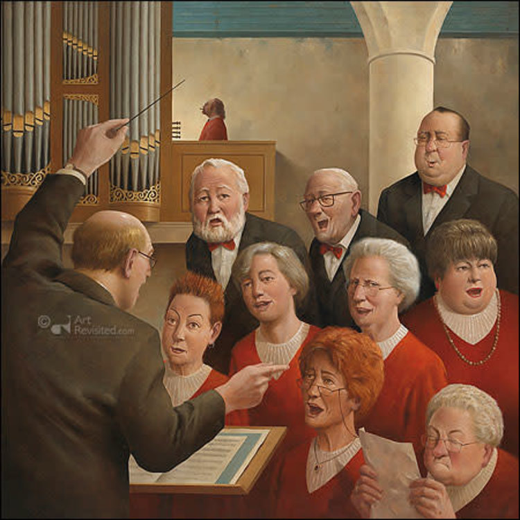 Art Revisited kunstkaart Marius van Dokkum - toontje hoger