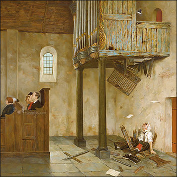 Art Revisited kunstkaart Marius van Dokkum - a capella