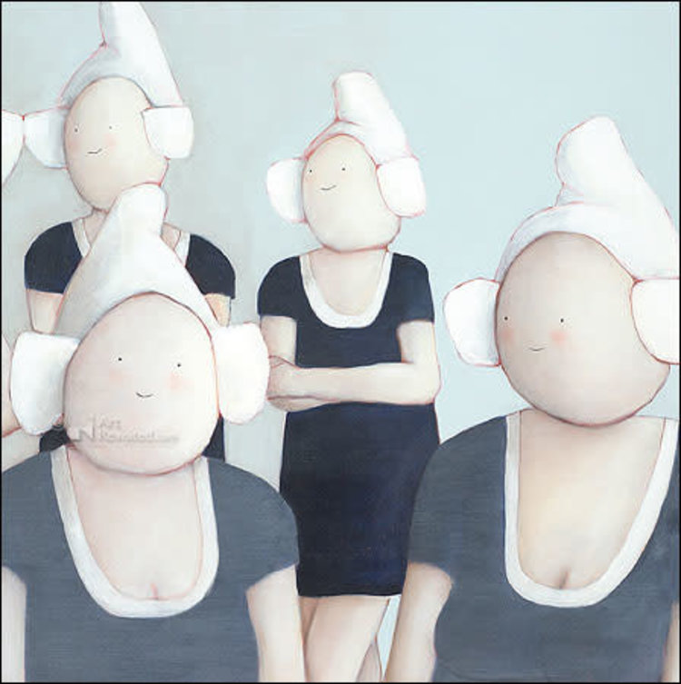 Art Revisited kunstkaart Sanne Kuiper - trendy girls