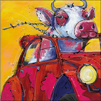 Art Revisited kunstkaart van Dalfsen - me and me car