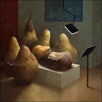 Art Revisited kunstkaart Marius van Dokkum - anatomische les