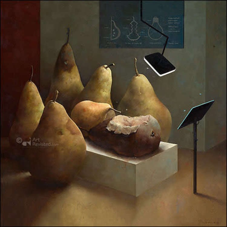 Art Revisited kunstkaart Marius van Dokkum - anatomische les