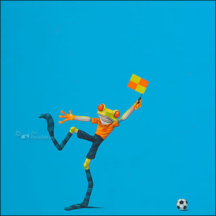 Art Revisited kunstkaart Jasper Oostland - grensrechter