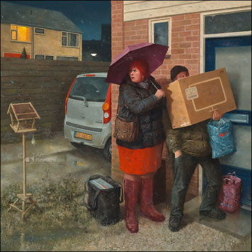 Art Revisited kunstkaart Marius van Dokkum - sleutel zoek