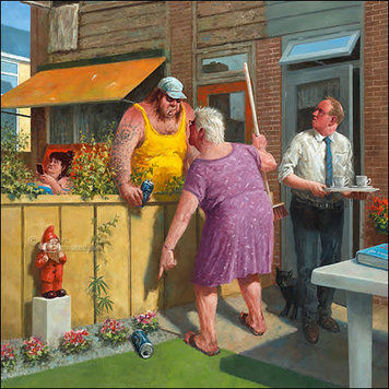 Art Revisited kunstkaart Marius van Dokkum - de druppel