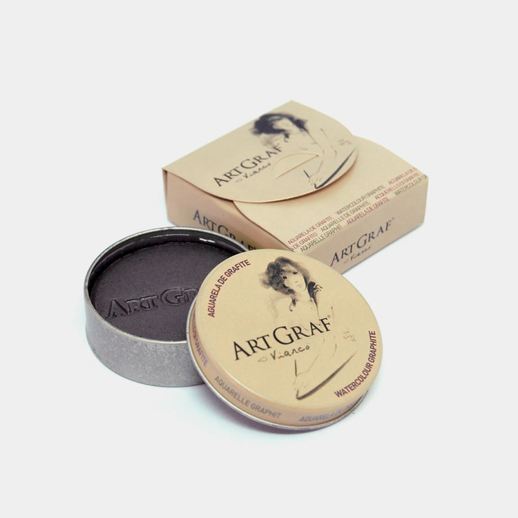 Art Graf Viarco aquarel wateroplosbaar grafiet in blikje