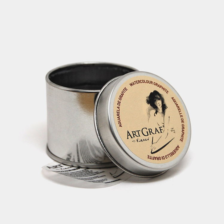 Art Graf Viarco aquarel wateroplosbaar grafiet in blikje