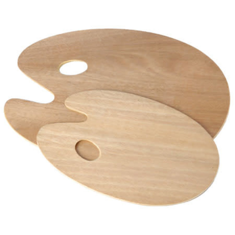 Peacock houten palet geolied 30x40 cm ovaal