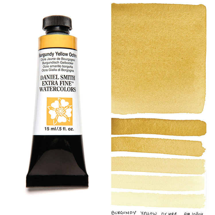 Daniel Smith aquarelverf tube 15ml - burgundy yellow ochre