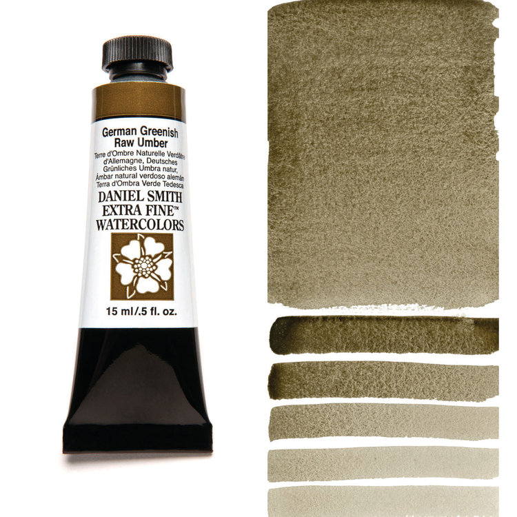 Daniel Smith aquarelverf german greenish raw umber 15ml