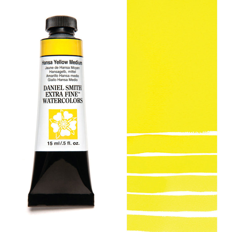 Daniel Smith aquarelverf tube 15ml - hansa yellow medium
