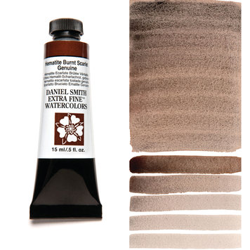 Daniel Smith aquarelverf hematite burn scarlet gen.15ml