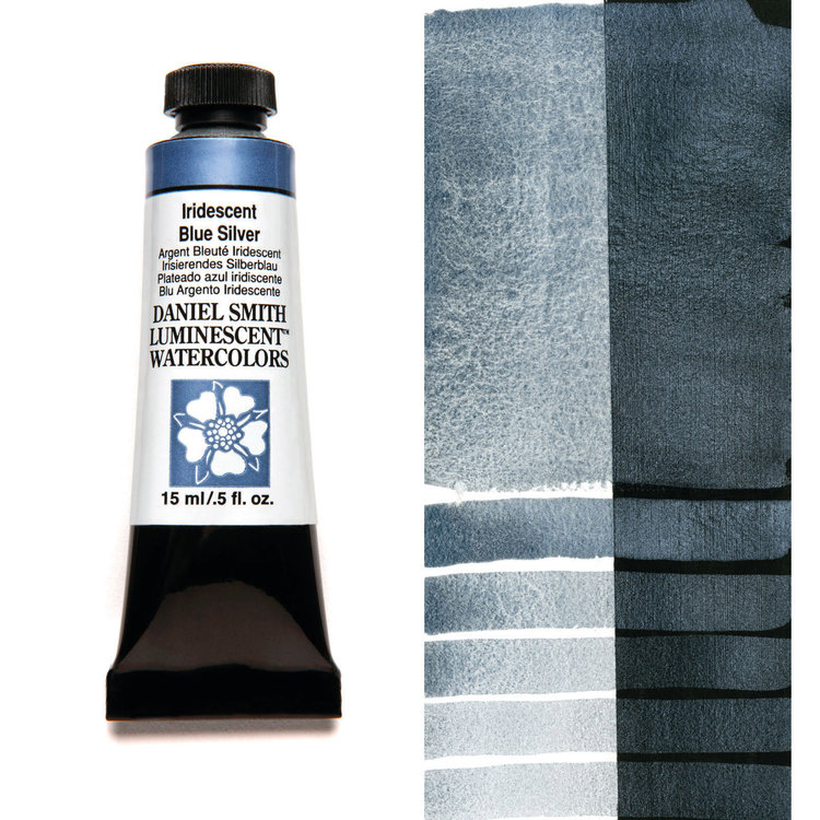 Daniel Smith aquarelverf tube 15ml - iridescent blue-silver